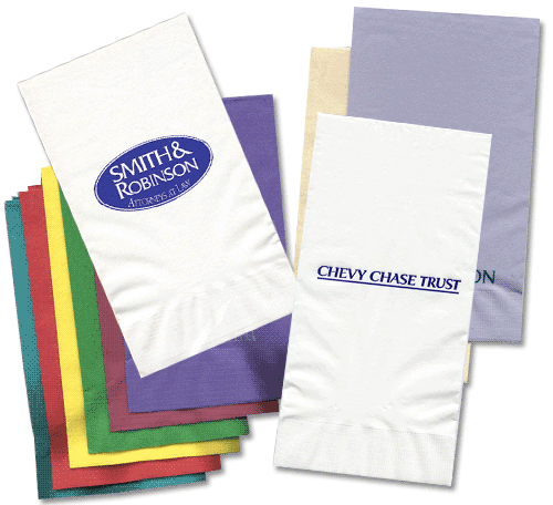 custom imprinted dinner napkins